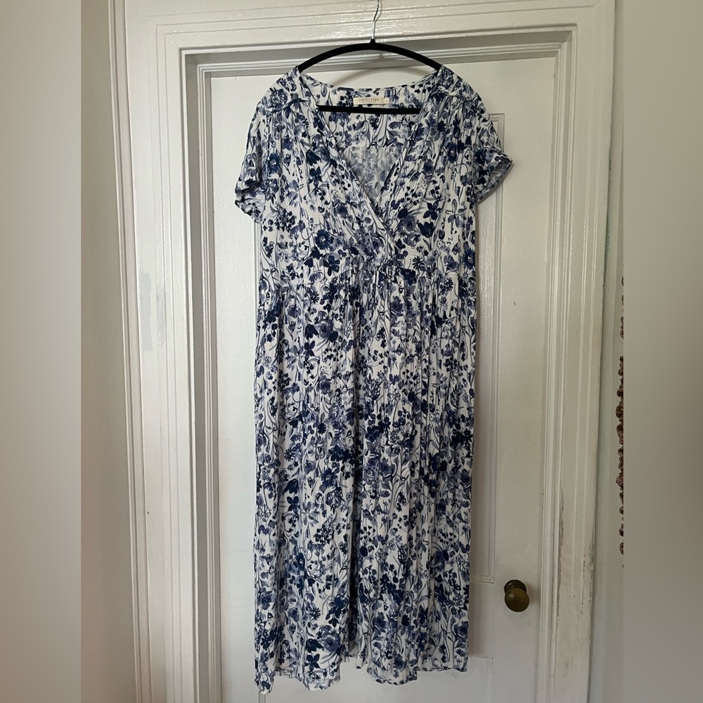 Christy Dawn Blue V-Neck Sundress